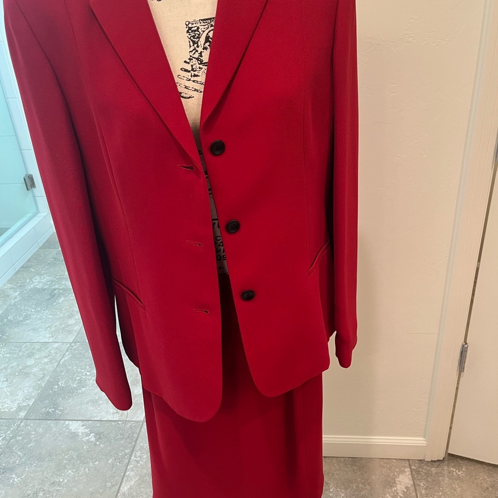 Casual Corner Red Suit